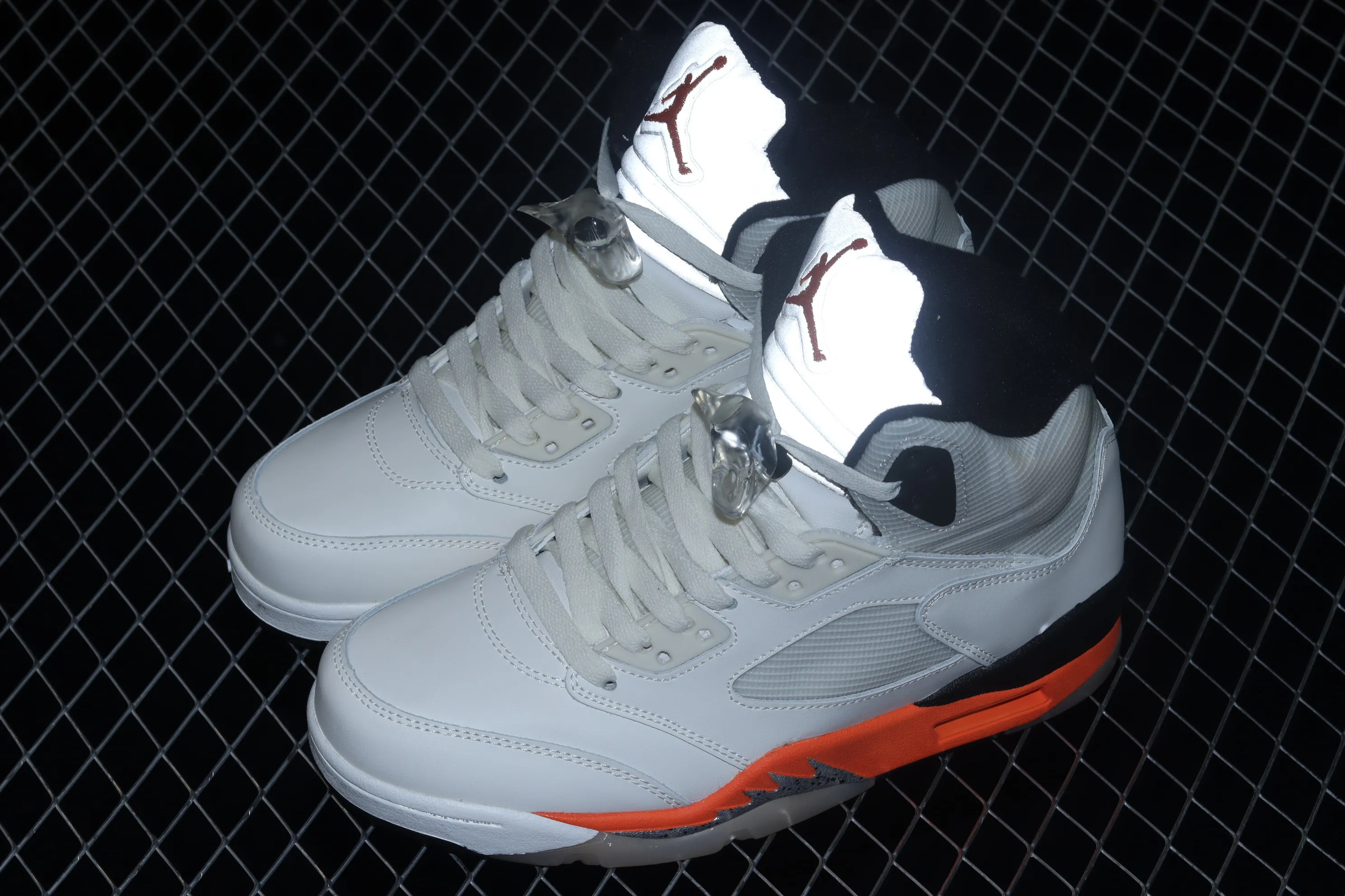 All categories Air Jordan Jordan series basketball shoes Air Jordan 5 Air Jordan 5 "Shattered Backboard" AJ5 Joe 5 white and orange buckle high top basketball shoes DC1060-100